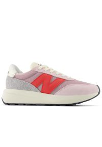 Buty New Balance U370DB - różowe. Zapięcie: sznurówki. Kolor: różowy. Materiał: zamsz, skóra, guma. Szerokość cholewki: normalna. Sezon: lato