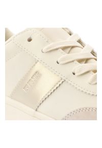Big-Star - Trampki damskie Big Star, skóra naturalna i zamszowe wstawki sznurowany fason minimalistyczny design lekka podeszwa stonowana kolorystyka, beżowe, TT. Zapięcie: sznurówki. Kolor: beżowy. Materiał: zamsz, skóra #4