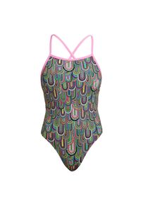 FUNKITA - Strój pływacki jednoczęściowy damski Funkita Tie Me Tight One Piece. Kolor: wielokolorowy