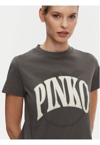 Pinko - PINKO T-Shirt 101752 A2CT I63 Szary Regular Fit. Kolor: szary. Materiał: bawełna #4