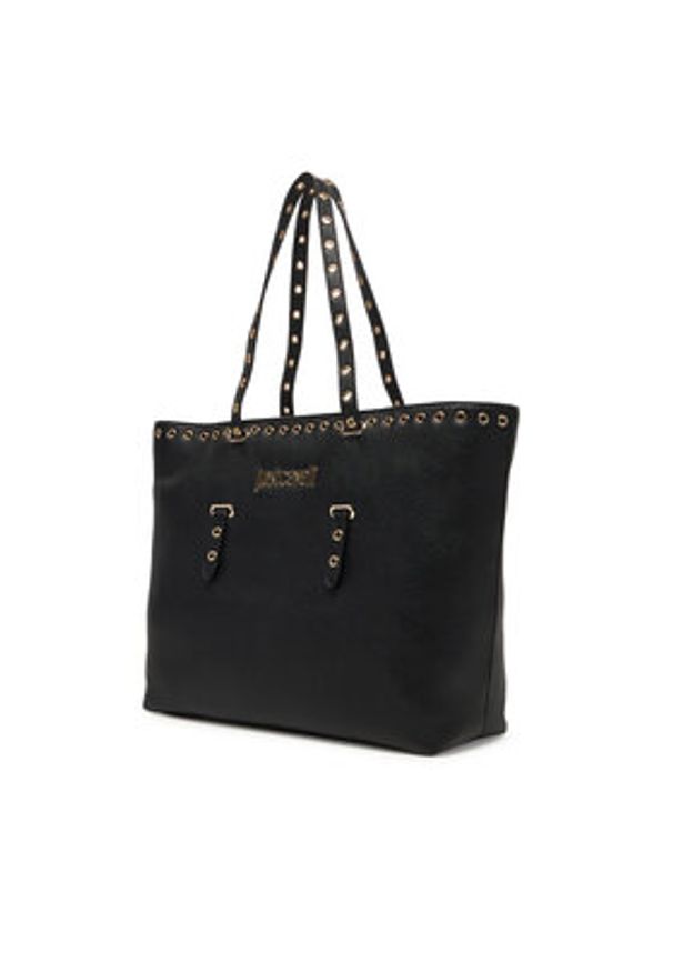 Just Cavalli Torebka 80RA4BU1 ZSB81 Czarny. Kolor: czarny. Materiał: skórzane