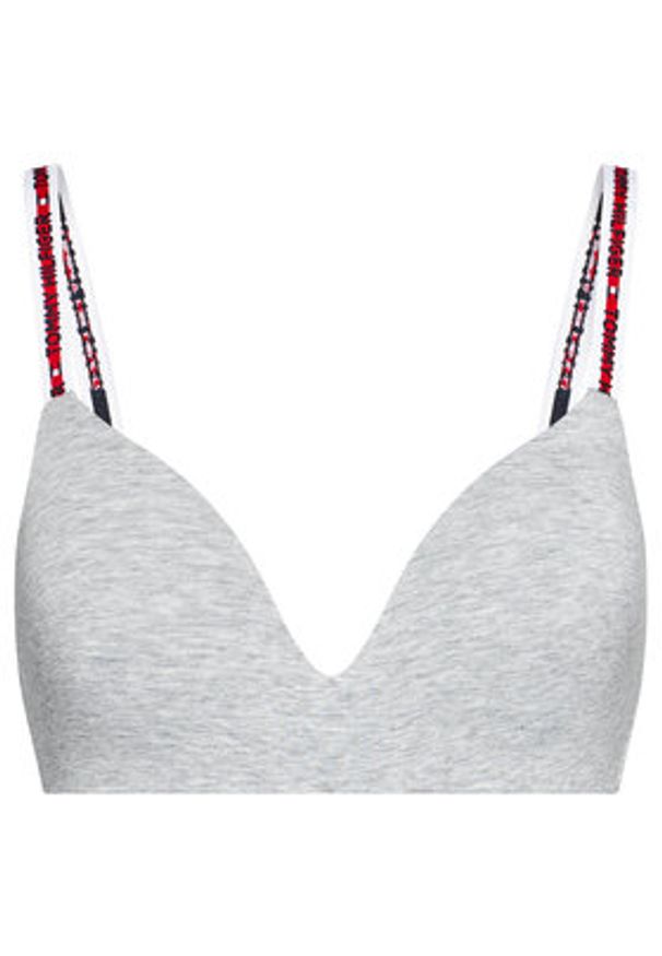 TOMMY HILFIGER - Tommy Hilfiger Biustonosz bezfiszbinowy Lighty Lined UW0UW02413 Szary. Kolor: szary. Materiał: bawełna