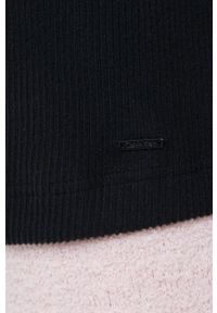 Calvin Klein Underwear Longsleeve damski kolor czarny. Kolor: czarny. Materiał: materiał. Długość rękawa: długi rękaw. Długość: długie