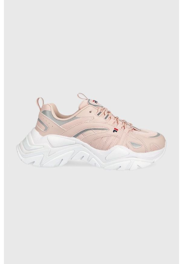 Fila sneakersy Electrove kolor różowy. Nosek buta: okrągły. Zapięcie: sznurówki. Kolor: różowy. Materiał: guma. Obcas: na platformie