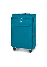 Wittchen - Duża walizka miękka jednokolorowa turkusowa. Kolor: turkusowy. Materiał: poliester. Styl: elegancki #7