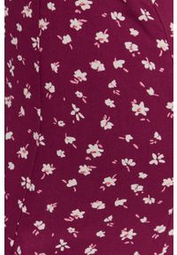 BARDOT - Bardot Sukienka kolor fioletowy midi rozkloszowana. Kolor: fioletowy. Materiał: tkanina. Długość rękawa: długi rękaw. Typ sukienki: rozkloszowane. Długość: midi #4