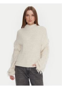 only - ONLY Sweter Molly 15363467 Beżowy Regular Fit. Kolor: beżowy. Materiał: syntetyk #1