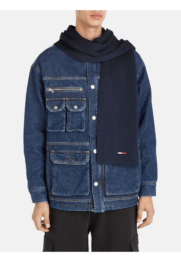Tommy Jeans Szalik Tjm Flag Scarf AM0AM11702 Granatowy. Kolor: niebieski. Materiał: syntetyk
