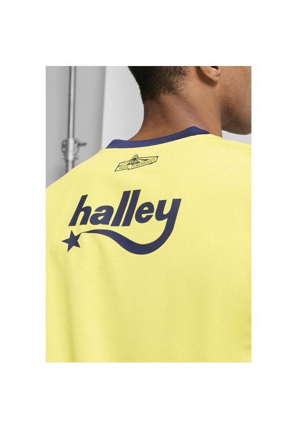 Puma - Męska koszulka domowa Fenerbahçe SK 24/25 PUMA Speed Yellow Blue Violet. Kolor: wielokolorowy, niebieski, żółty