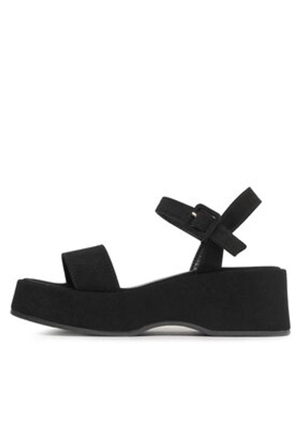 DeeZee Sandały HDXJ220515 Czarny. Kolor: czarny. Materiał: materiał