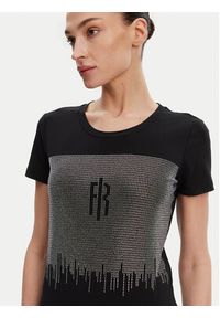 Fracomina T-Shirt FP25ST3002J449N4 Czarny Regular Fit. Kolor: czarny. Materiał: bawełna #3
