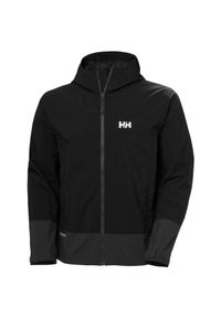 Kurtka wodoodporna z kapturem Helly Hansen Block. Typ kołnierza: kaptur. Kolor: czarny