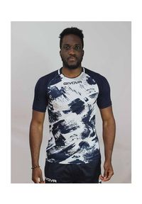 Givova Shirt Art Interlock M/C S – koszulka sportowa. Kolor: niebieski, biały, wielokolorowy. Długość rękawa: krótki rękaw. Długość: krótkie. Sport: piłka nożna #2