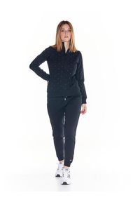 LEONE 1947 APPAREL - Damski dres w kropki Greysongrey. Kolor: czarny. Materiał: dresówka. Wzór: kropki. Sport: fitness