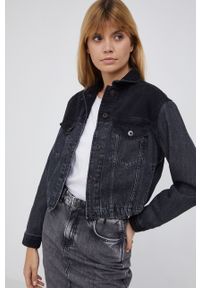 Pepe Jeans Kurtka jeansowa damska kolor czarny przejściowa. Okazja: na co dzień. Kolor: czarny. Styl: casual #6