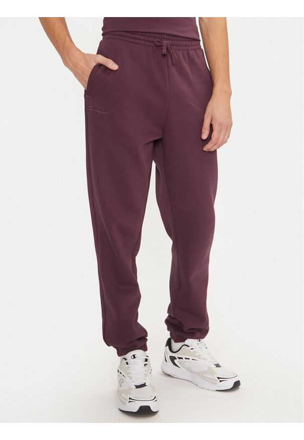 Champion Spodnie dresowe 220424 Fioletowy Regular Fit. Kolor: fioletowy. Materiał: syntetyk, bawełna