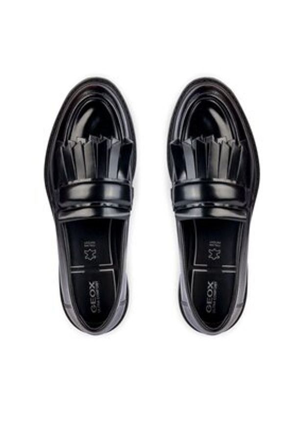 Geox Lordsy D Walk Pleasure D36TGC 00038 C9999 Czarny. Kolor: czarny. Materiał: skóra