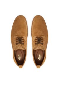 Clarks Półbuty Aldwin Lace 26186448 Brązowy. Kolor: brązowy. Materiał: zamsz, skóra #3