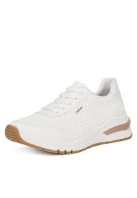 Rieker Sneakersy M6608-80 Biały. Kolor: biały. Materiał: skóra #4