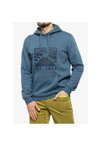 EDELRID - Bluza z kapturem męska Edelrid Me Spotter Hoody IV. Typ kołnierza: kaptur. Kolor: niebieski