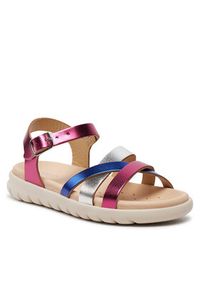 Geox Sandały J Sandal Soleima Gir J45GSA 000CF C8NK4 S Różowy. Kolor: różowy #4