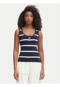 TOMMY HILFIGER - Tommy Hilfiger Top WW0WW48480 Granatowy Slim Fit. Kolor: niebieski. Materiał: bawełna #1