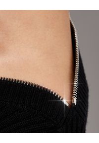 Alexander McQueen - ALEXANDER MCQUEEN - Czarny sweter z suwakiem. Kolor: czarny. Materiał: wełna. Długość rękawa: długi rękaw. Długość: długie #3