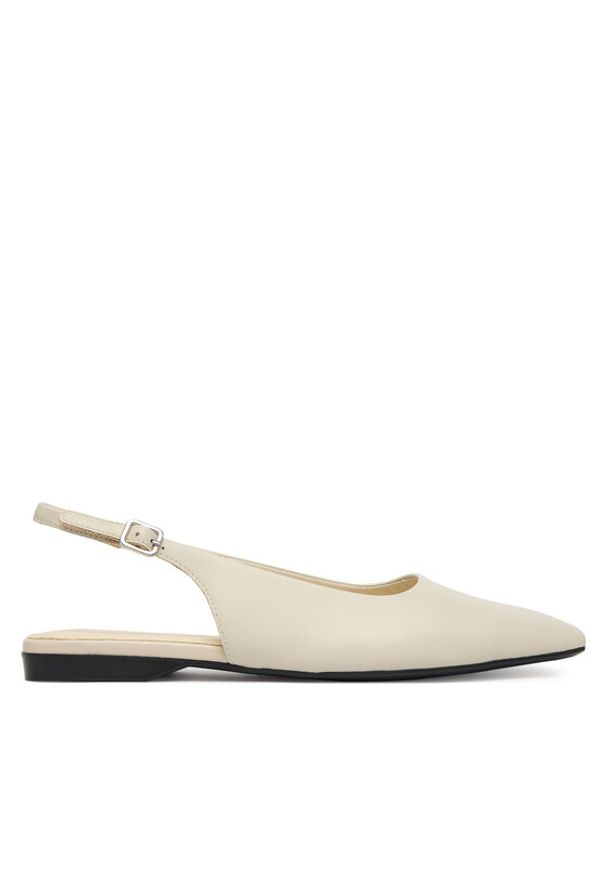 Vagabond Shoemakers Baleriny Delia 5907-201-02 Écru. Materiał: skóra