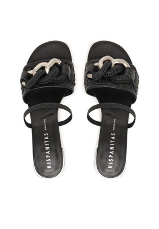 Hispanitas Sandały RHV264805 C001 Czarny. Kolor: czarny. Materiał: skóra
