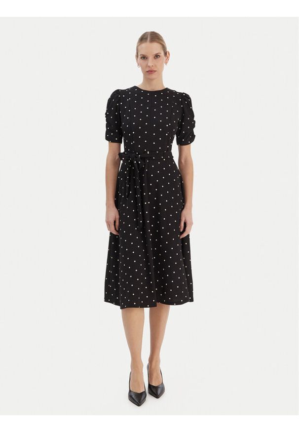 DKNY Sukienka codzienna DD1G3848 Czarny Regular Fit. Okazja: na co dzień. Kolor: czarny. Materiał: syntetyk. Typ sukienki: proste. Styl: casual