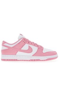 Buty damskie Nike Dunk Low Next Nature DD1873-112 - biało-różowe. Kolor: biały, różowy, wielokolorowy. Materiał: skóra, guma. Szerokość cholewki: normalna. Sezon: lato
