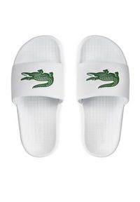 Lacoste Klapki Serve Slide 1.0 123 1 Cuj 745CUJ0012-082 Biały. Kolor: biały. Materiał: skóra #5
