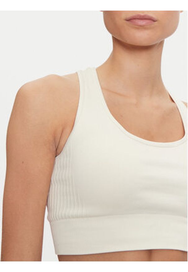 4f - 4F Biustonosz sportowy 4FWAW24USBAF141 Écru. Materiał: syntetyk