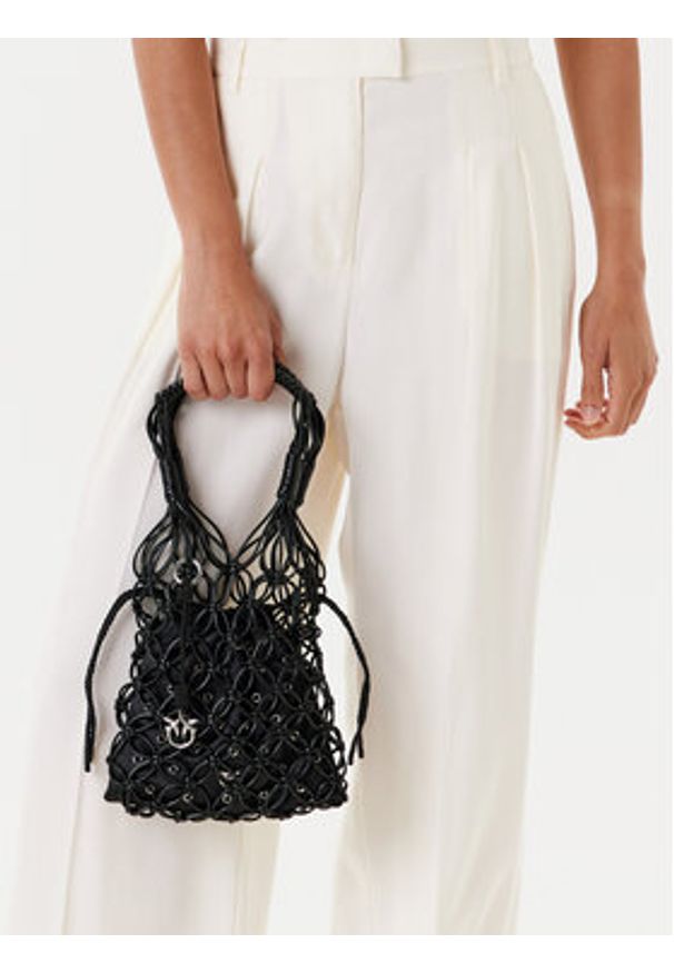 Pinko - PINKO Torebka Handbag Mini Pe 25 Pltt 105165 A2LA Czarny. Kolor: czarny