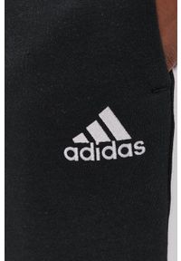 Adidas - adidas Spodnie GK8821 męskie kolor czarny z aplikacją. Kolor: czarny. Wzór: aplikacja #3