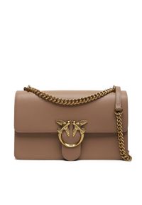 Pinko Torebka Love One Classic Dc AI 23-24 PLTT 100941 A0F1 Beżowy. Kolor: beżowy. Materiał: skórzane