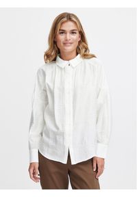 Fransa Koszula 20612828 Biały Relaxed Fit. Kolor: biały. Materiał: wiskoza