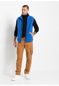 bonprix - Ciepły sweter z golfem, ze ściągaczem. Typ kołnierza: golf. Kolor: czarny. Materiał: prążkowany. Wzór: prążki #3