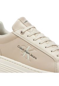 Calvin Klein Jeans Sneakersy Bold Platf Low Lace Lth Ml Mtl YW0YW01516 Beżowy. Kolor: beżowy #2