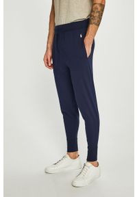 Polo Ralph Lauren - Spodnie. Kolor: niebieski. Materiał: bawełna, materiał, dzianina. Wzór: gładki #1