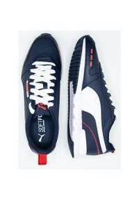 Buty do chodzenia męskie Puma R78 SL. Zapięcie: sznurówki. Kolor: wielokolorowy, niebieski, szary. Materiał: materiał, syntetyk, tkanina. Szerokość cholewki: normalna. Sport: turystyka piesza