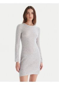 Marella Sukienka dzianinowa Arles 2523326042 Écru Slim Fit. Materiał: syntetyk