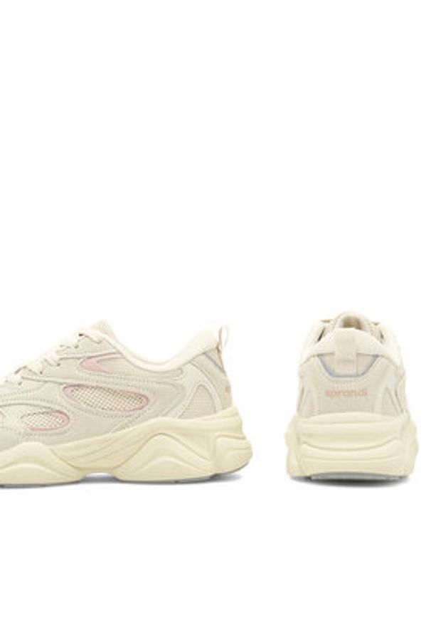 Sprandi Sneakersy A22R1116H-1 Beżowy. Kolor: beżowy. Materiał: materiał