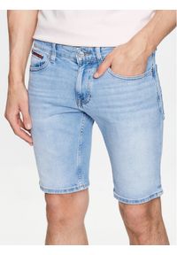 Tommy Jeans Szorty jeansowe Scanton DM0DM16151 Niebieski Slim Fit. Kolor: niebieski. Materiał: bawełna