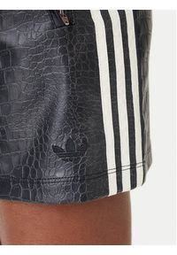 Adidas - adidas Spódnica z imitacji skóry Pleather KE5034 Czarny Regular Fit. Kolor: czarny. Materiał: skóra #2