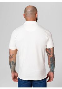 PITBULL - Koszulka Polo bawełniana klasyczna Jersey Slim Fit Small Logo. Typ kołnierza: polo. Kolor: biały. Materiał: bawełna, jersey. Styl: klasyczny #2