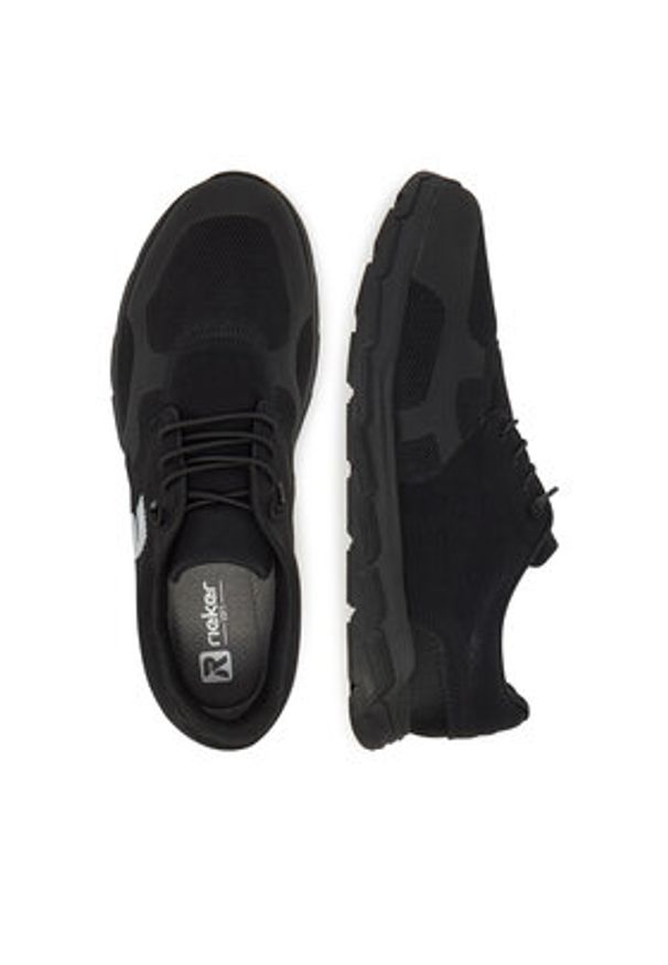 Rieker Sneakersy 09100-00 Czarny. Kolor: czarny. Materiał: syntetyk, materiał