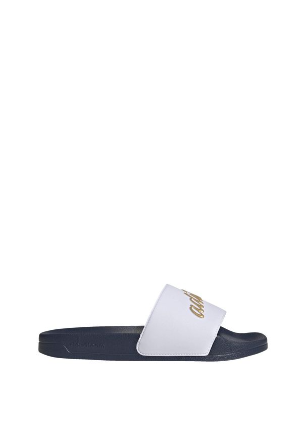 Adidas - adilette Shower Slides. Kolor: biały, wielokolorowy, niebieski, żółty