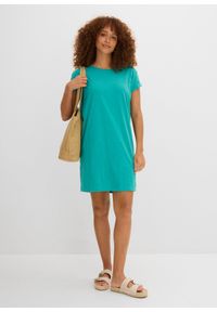 bonprix - Sukienka z dżerseju, z czystej bawełny organicznej. Kolor: zielony. Materiał: jersey, bawełna #3