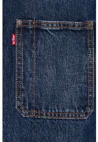 Levi's® - Levi's Kurtka jeansowa męska kolor granatowy przejściowa oversize. Okazja: na spotkanie biznesowe. Kolor: niebieski. Materiał: jeans. Styl: biznesowy #4